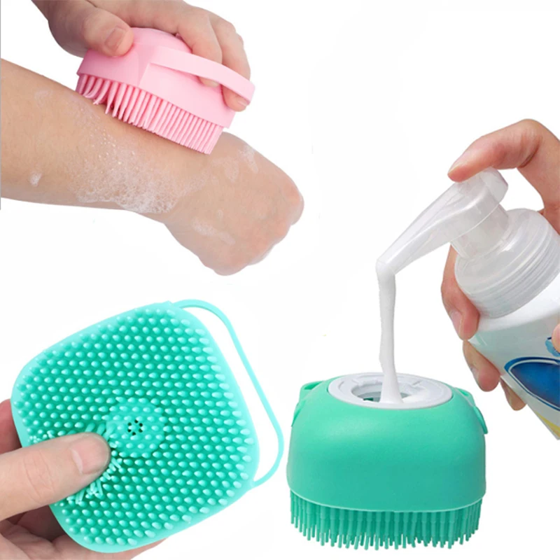 

Dog Cartoon Cat Paw Shower Brush Pet Fast Foaming Silicone Bathing Comb Soft Clean Pet Shower Hair Grooming Tool Pet Supplies
