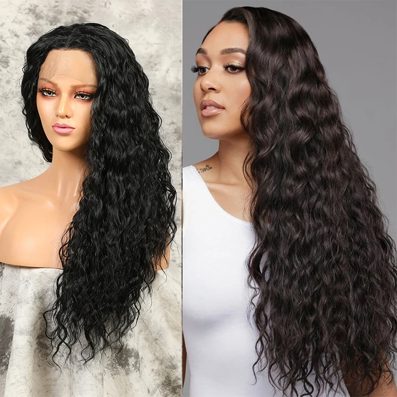 180% Плотность 26 дюймов длинный синтетический кружевной передний парик для черных женщин кудрявые волосы без клея
180% Плотность 26 дюймов длинный синтетический кружевной передний парик для черных женщин кудрявые волосы без клея