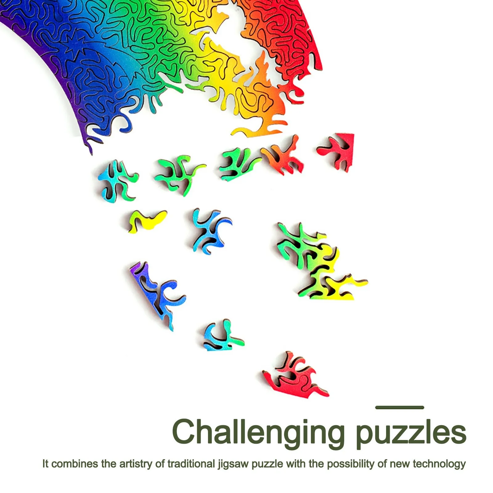 Creative Rainbow Puzzle Unique Shaped Pieces Animal Gift For Adults And Kids 316pc Parent-child Educational Toys
Creative Rainbow Puzzle Unique Shaped Pieces Animal Gift For Adults And Kids 316pc Parent-child Educational Toys