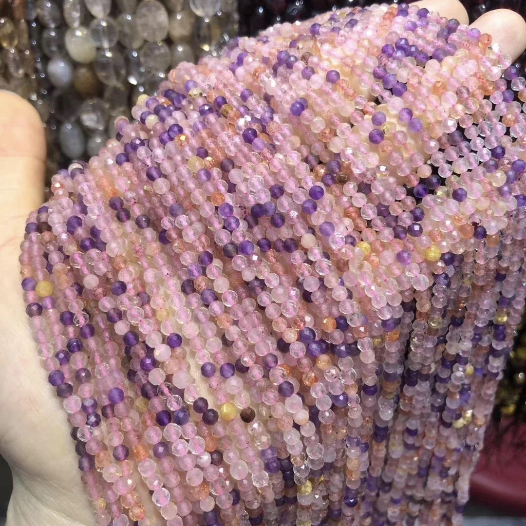 Natural Amethysts Yellow Quartz Crystal Beads Small Faceted Loose Beads For Jewelry Making DIY Necklaces Bracelet 3mm Wholesale
Natural Amethysts Yellow Quartz Crystal Beads Small Faceted Loose Beads For Jewelry Making DIY Necklaces Bracelet 3mm Wholesale