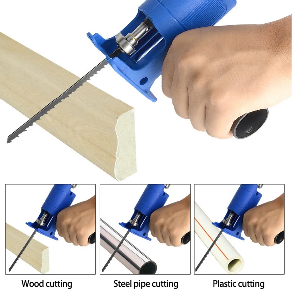 Reciprocating Saw Adapter Electric Drill Modified Electric JigSaw Power Tool Portable Wood Cutter Machine Attachment With Blades
Reciprocating Saw Adapter Electric Drill Modified Electric JigSaw Power Tool Portable Wood Cutter Machine Attachment With Blades