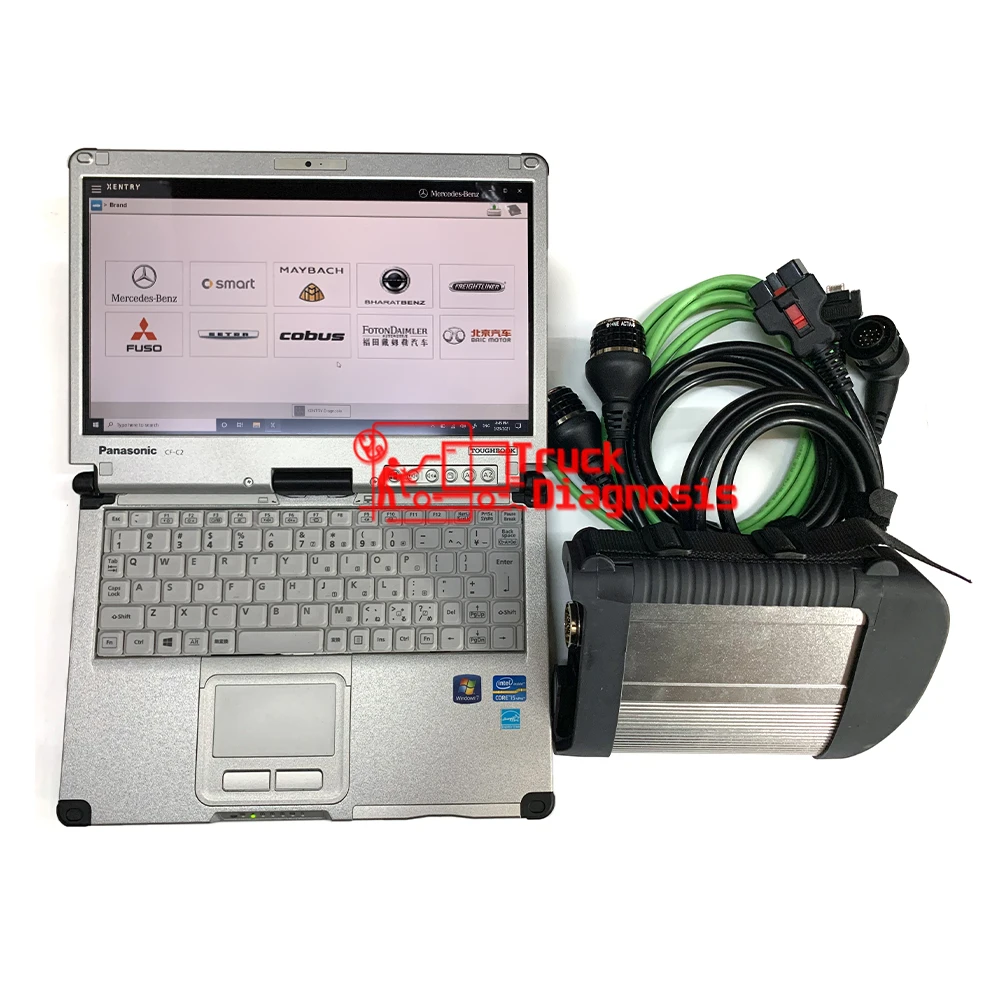 

Компактный Диагностический инструмент MB STAR C4 SD Connect 4, новейший V2021 MB SD C4, программное обеспечение CF-C2 i5 для ноутбука, готовый к работе