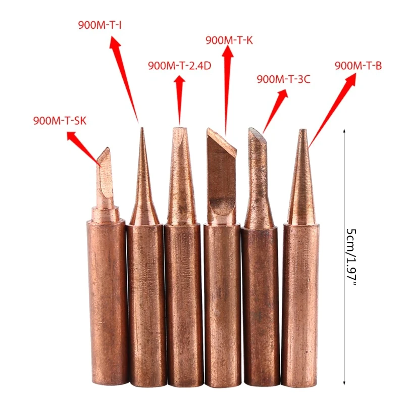 Copper Lead-Free Solder Tips Welding Head Soldering Tools Suitable for Lower Temperature Soldering Fast Conductivity R7UB
Copper Lead-Free Solder Tips Welding Head Soldering Tools Suitable for Lower Temperature Soldering Fast Conductivity R7UB