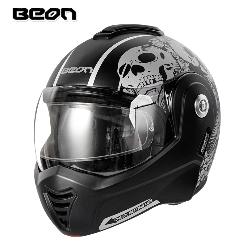 Мотоциклетный шлем BEON модульный с открытым лицом новая модель - купить по