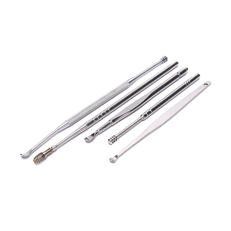 Stainless Steel Spiral Ear Pick 6-piece Double Head Ear Canal Massage Tool Set
Stainless Steel Spiral Ear Pick 6-piece Double Head Ear Canal Massage Tool Set