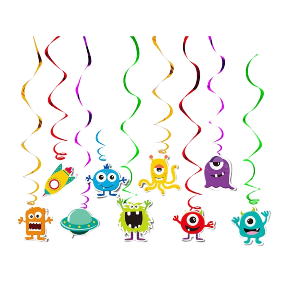 18PCS Birthday Party Cartoon Monster Spiral Pendant Hanging Swirl Ceiling Pendant Spiral Streamers Hanging Whirls Ornaments
18PCS Birthday Party Cartoon Monster Spiral Pendant Hanging Swirl Ceiling Pendant Spiral Streamers Hanging Whirls Ornaments