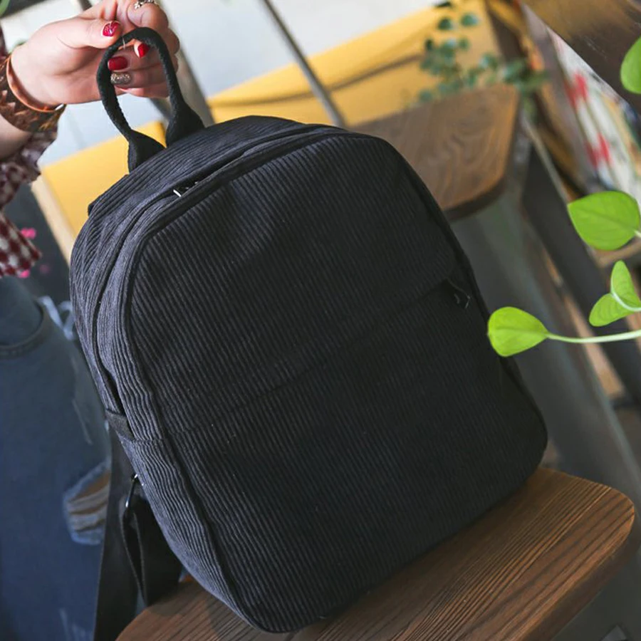 2021 Backpack Women Fashion School Bags Soft Fabric Travel Backpack Corduroy Bookbag for Teenage Girls Striped Small Book Bag
2021 Backpack Women Fashion School Bags Soft Fabric Travel Backpack Corduroy Bookbag for Teenage Girls Striped Small Book Bag