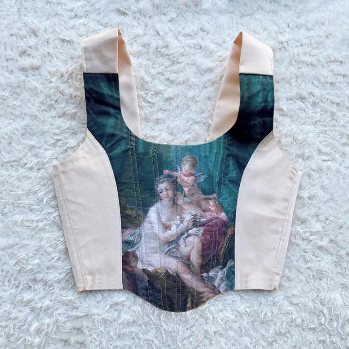 Bomblook Sexy Fashion Clothing Women's Printed Y2K Corset Top Summer 2021 Sleeveless Backless Lace Up Female Tops Streetwears
Bomblook Sexy Fashion Clothing Women's Printed Y2K Corset Top Summer 2021 Sleeveless Backless Lace Up Female Tops Streetwears