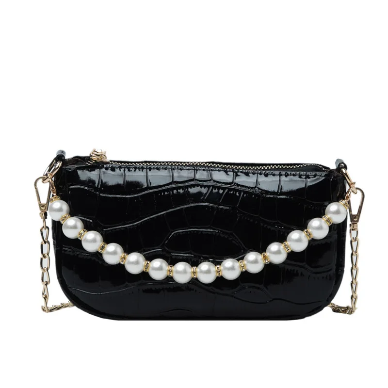 Simple Retro Stone Pattern Lady Bags Fashion Shoulder Messenger Bag Pearl Chain Handbags
Simple Retro Stone Pattern Lady Bags Fashion Shoulder Messenger Bag Pearl Chain Handbags
