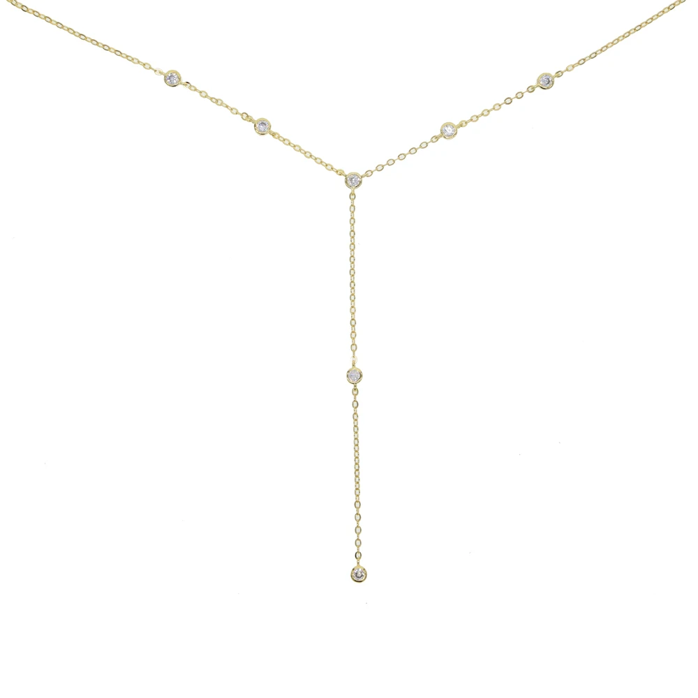 Direct Selling New Collares Maxi Necklace 33+8cm Collier Delicate Simple Jewelry Cz Station Y Lariat Charm For Women Fashion
Direct Selling New Collares Maxi Necklace 33+8cm Collier Delicate Simple Jewelry Cz Station Y Lariat Charm For Women Fashion