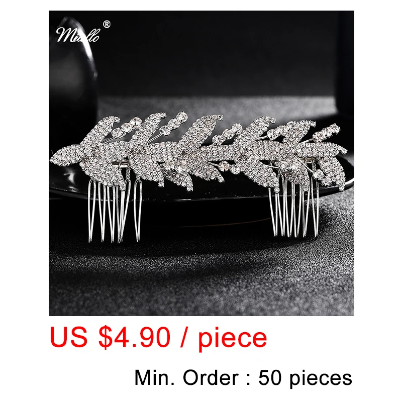 Miallo 50 pcs/lot Wholesale Bridal Rhinestone Leaf Hair Pin Clip Hair Comb Wedding Hair Jewelry Accessories Headpieces
Miallo 50 pcs/lot Wholesale Bridal Rhinestone Leaf Hair Pin Clip Hair Comb Wedding Hair Jewelry Accessories Headpieces