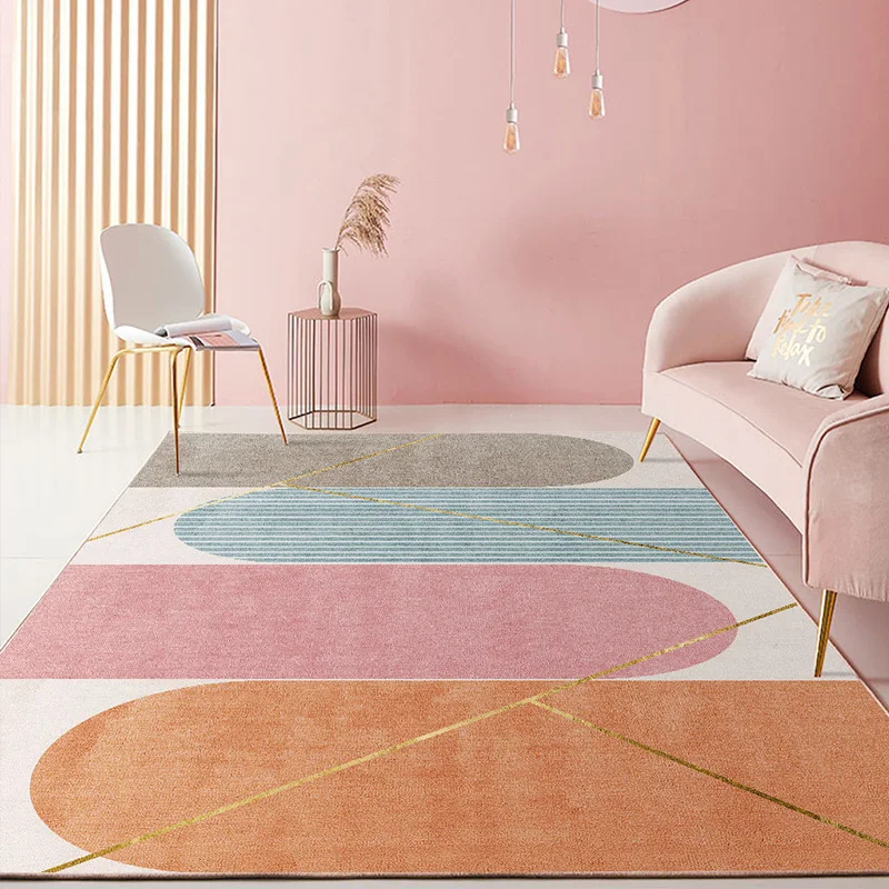 Nordic Pink Gold Oil Painting Abstract Carpet Girls Room Romantic Purple 3D Rugs Kids Bedroom Beside Carpet Balcony Rug Hall Mat
Nordic Pink Gold Oil Painting Abstract Carpet Girls Room Romantic Purple 3D Rugs Kids Bedroom Beside Carpet Balcony Rug Hall Mat