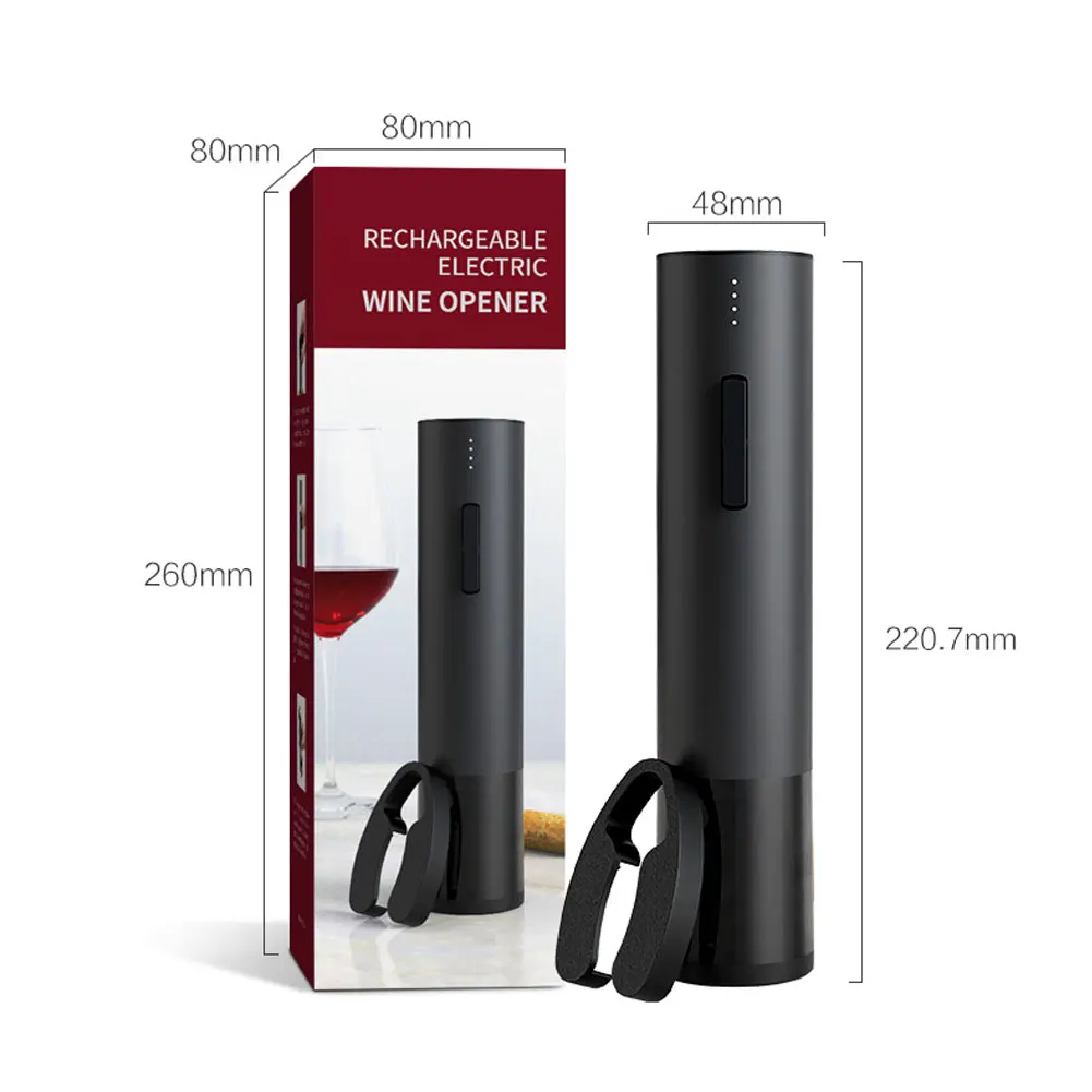 Electric Wine Opener Quick Automatic Bottle Opener Bar Kitchen Tool Aluminum Foil Cutter Rechargeable Wine Corkscrew
Electric Wine Opener Quick Automatic Bottle Opener Bar Kitchen Tool Aluminum Foil Cutter Rechargeable Wine Corkscrew