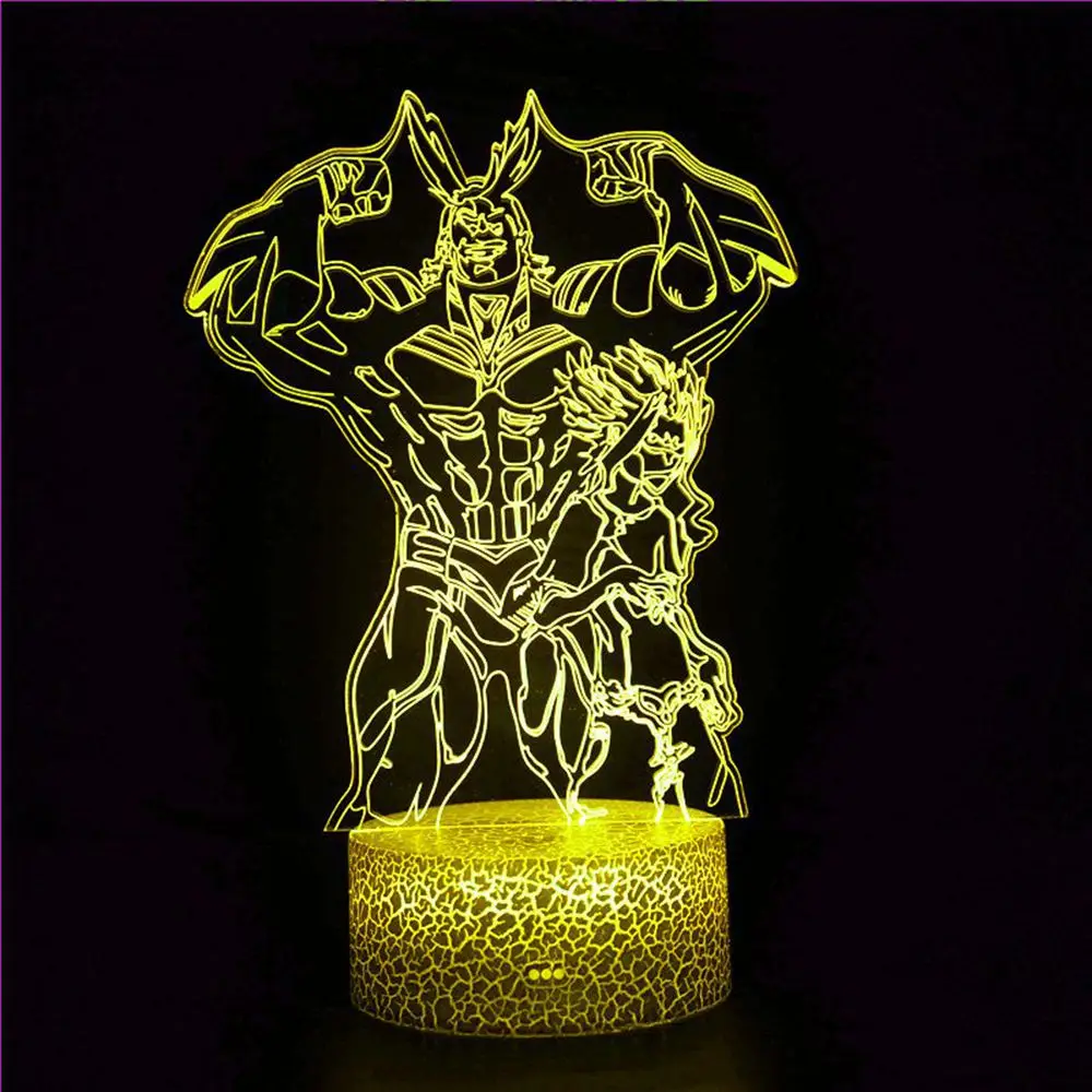 Anime My Hero Academia All Might and Denki Kaminari children's birthday gift bedroom table color table lamp LED night light
Anime My Hero Academia All Might and Denki Kaminari children's birthday gift bedroom table color table lamp LED night light