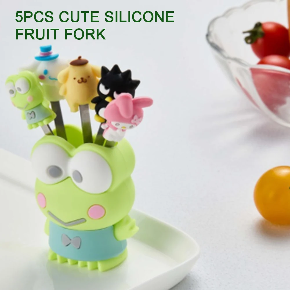 5 PCS Mini Frog Stainless Steel Cartoon Kids Fruit Forks Christmas Children Cute Dessert Party Fork Sets Lunch Decoration
5 PCS Mini Frog Stainless Steel Cartoon Kids Fruit Forks Christmas Children Cute Dessert Party Fork Sets Lunch Decoration