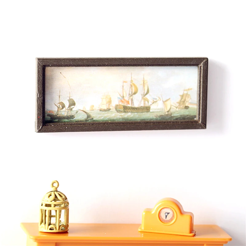 1pcs 1:12 Dollhouse Miniature Modern Home Room Wall Picture Mural Dollhouse Oil Painting Wall Sailboat Picture Accessories
1pcs 1:12 Dollhouse Miniature Modern Home Room Wall Picture Mural Dollhouse Oil Painting Wall Sailboat Picture Accessories