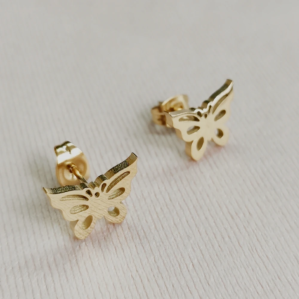 Stainless Steel Bring Animal Butterfly Stud Earrings 3 Colors For Choose No Easy Fade Anti-allergy
Stainless Steel Bring Animal Butterfly Stud Earrings 3 Colors For Choose No Easy Fade Anti-allergy
