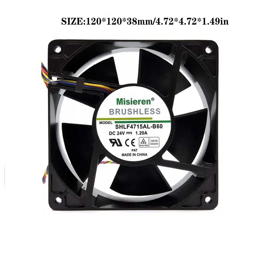 Misieren 12038 24V 1.20A 12CM High Temperature Resistance Inverter Cooling Fan 181CFM 4700RPM Large Air Volume
Misieren 12038 24V 1.20A 12CM High Temperature Resistance Inverter Cooling Fan 181CFM 4700RPM Large Air Volume