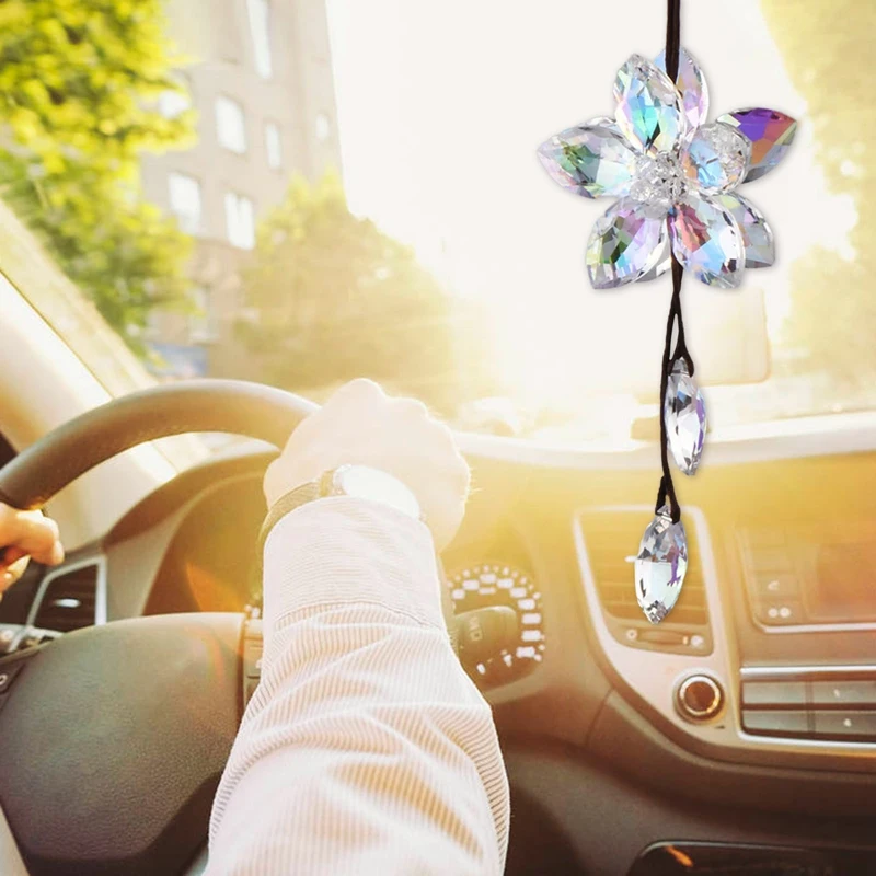 Car Ornaments Rearview Mirror Ornaments Crystal 3D Five-leaf Flower Car Ornaments Lucky Car Interior Accessories New 1pc
Car Ornaments Rearview Mirror Ornaments Crystal 3D Five-leaf Flower Car Ornaments Lucky Car Interior Accessories New 1pc