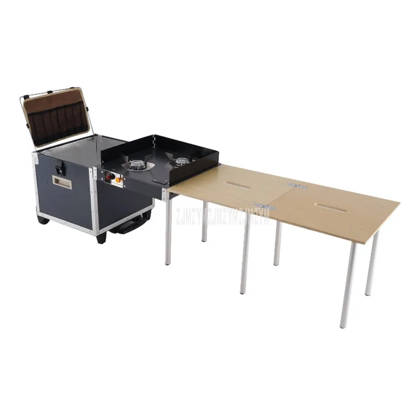 2-6 Person Outdoor Mobile Kitchen Foldable Gas Stove Desk Solid Wood Desktop Aluminum Alloy Frame for Camping Hiking Picnic
2-6 Person Outdoor Mobile Kitchen Foldable Gas Stove Desk Solid Wood Desktop Aluminum Alloy Frame for Camping Hiking Picnic