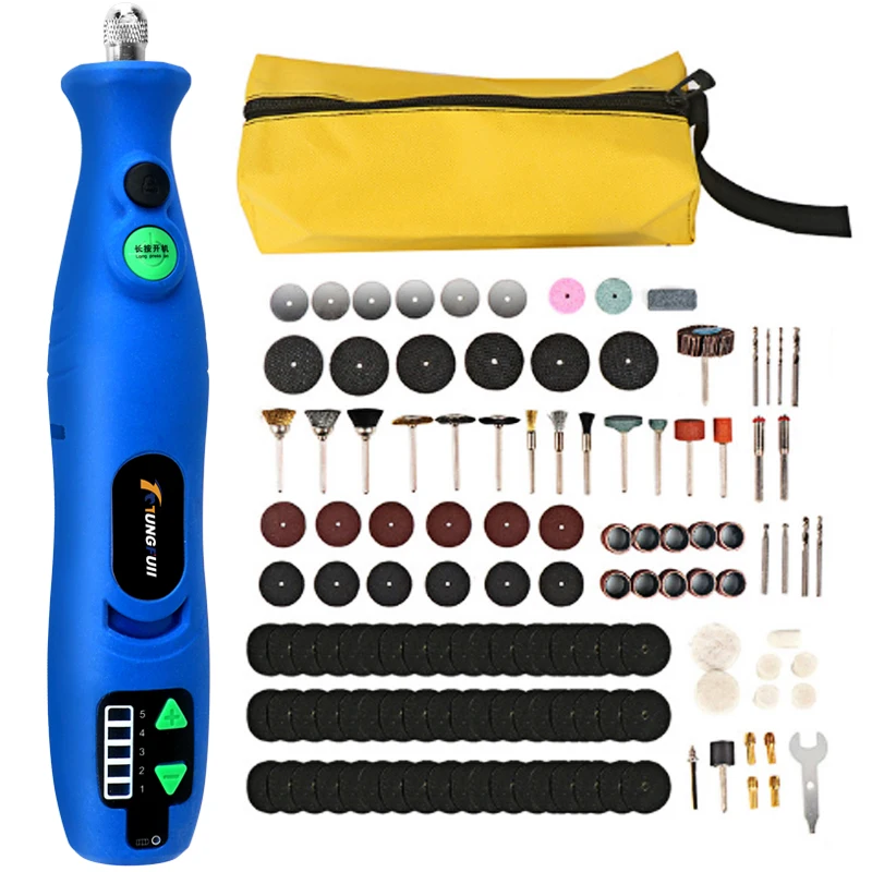 8V Li-ion Cordless Rotary Tool 5 Speed 4 LED Lights HAWKFORCE Rechargeable Electric Mini Drill Engraving Grinder Power Tools
8V Li-ion Cordless Rotary Tool 5 Speed 4 LED Lights HAWKFORCE Rechargeable Electric Mini Drill Engraving Grinder Power Tools