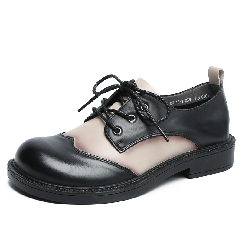 Yiluan 2021 New Spring Autumn Genuine Leather Women's Shoes Retro Lace-up Flat Casual Shoes Platform Student Shoes Woman
Yiluan 2021 New Spring Autumn Genuine Leather Women's Shoes Retro Lace-up Flat Casual Shoes Platform Student Shoes Woman