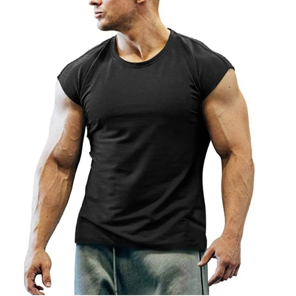 Bodybuilding Stringer Men Summer Plain T-Shirt Gym Sport Fitness Cap Sleeve Tank Tops Vest Singlets Sportswear Workout Tanktop
Bodybuilding Stringer Men Summer Plain T-Shirt Gym Sport Fitness Cap Sleeve Tank Tops Vest Singlets Sportswear Workout Tanktop