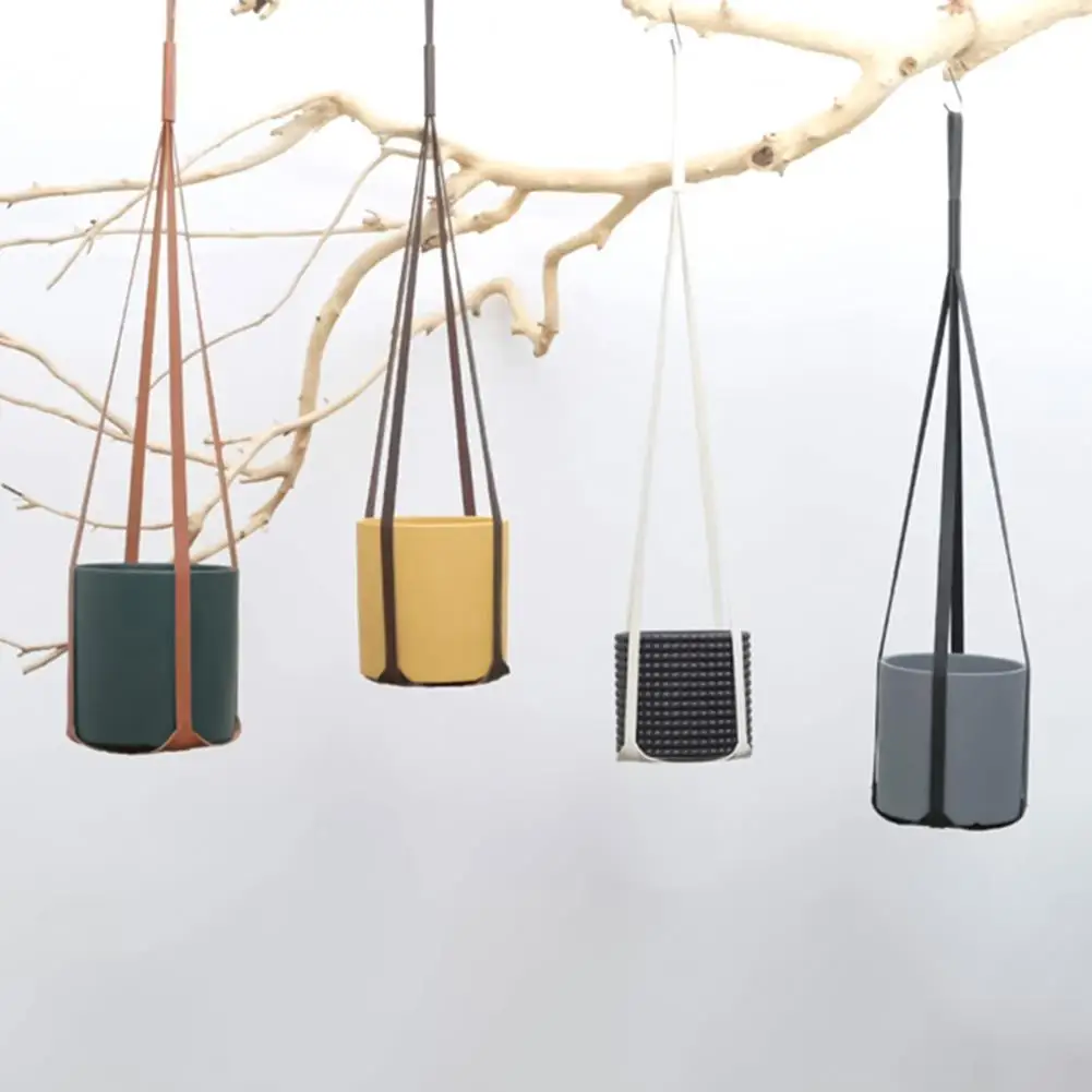 Hanging Basin Multifunctional Adjustable Faux Leather Space-Saving Plant Hanging Basket for Balcony
Hanging Basin Multifunctional Adjustable Faux Leather Space-Saving Plant Hanging Basket for Balcony