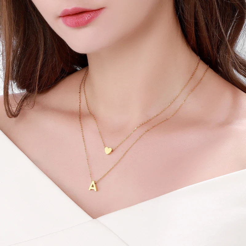Letter Necklace Tiny Heart Dainty Initial Necklace Stainless Steel Letter Name Choker Necklaces For Women Pendant Jewelry Gift
Letter Necklace Tiny Heart Dainty Initial Necklace Stainless Steel Letter Name Choker Necklaces For Women Pendant Jewelry Gift