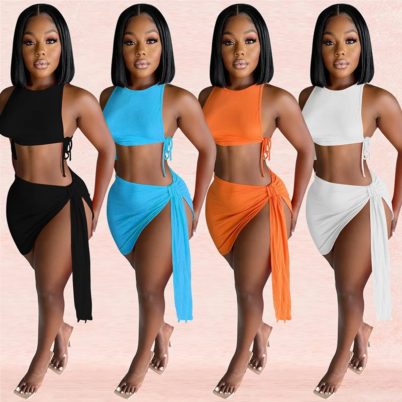 Sexy Women Matching Two Piece Sets Bandage Sleeveless Tank Crop Top Asymmetrical Mini Skirts Solid Summer Party Club Outfits
Sexy Women Matching Two Piece Sets Bandage Sleeveless Tank Crop Top Asymmetrical Mini Skirts Solid Summer Party Club Outfits