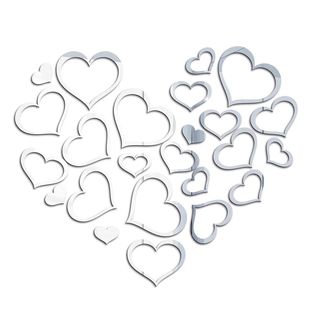 Heart Wall Mirror Sticker 3D Acrylic Self Adhesive DIY Bedroom Living Room Background Wall Decal Mural Home Decoration Panel
Heart Wall Mirror Sticker 3D Acrylic Self Adhesive DIY Bedroom Living Room Background Wall Decal Mural Home Decoration Panel