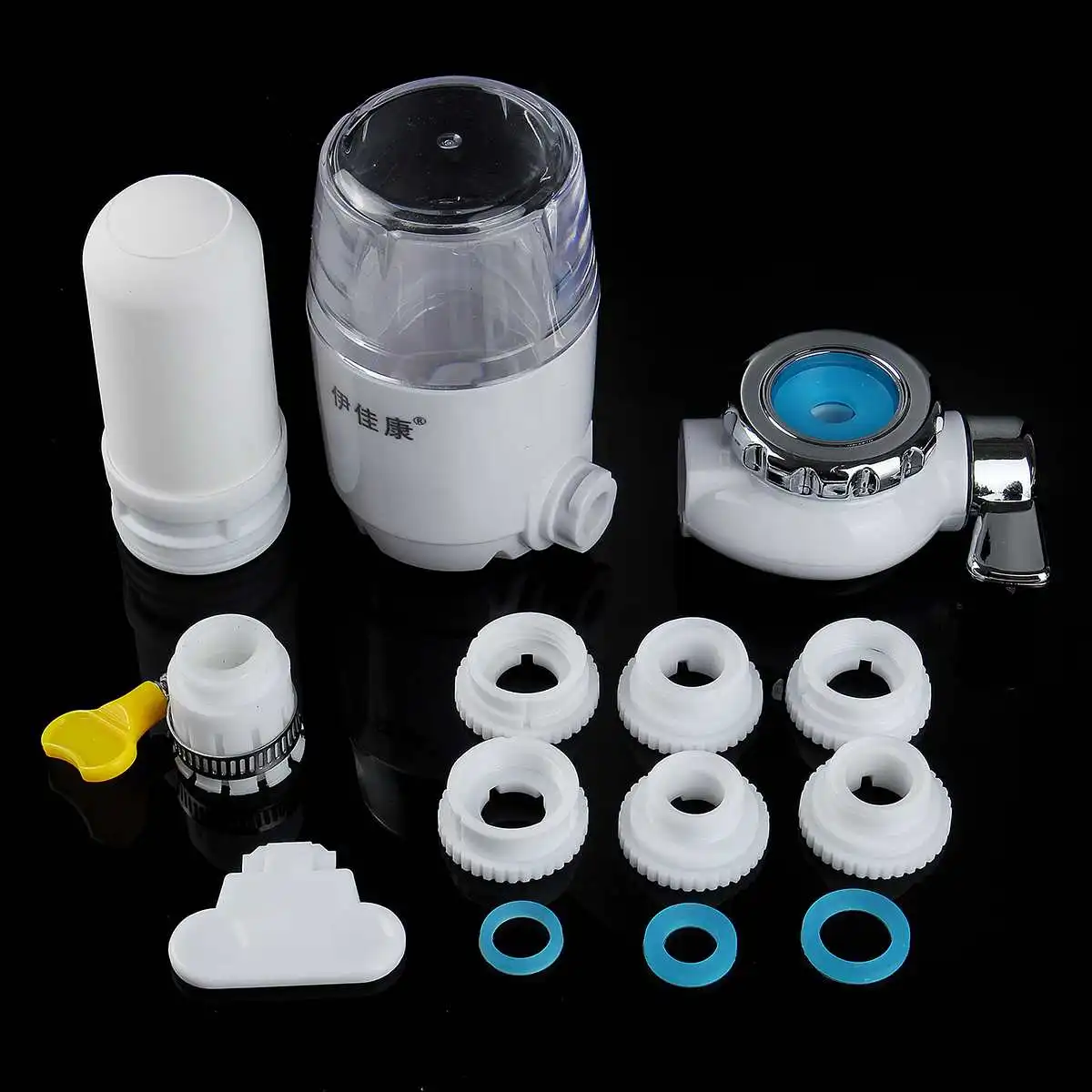 Mini Tap Water Purifier Home Kitchen Faucet Washable Ceramic Percolator Water Filter Filtro Rust Bacteria Removal Replacement
Mini Tap Water Purifier Home Kitchen Faucet Washable Ceramic Percolator Water Filter Filtro Rust Bacteria Removal Replacement