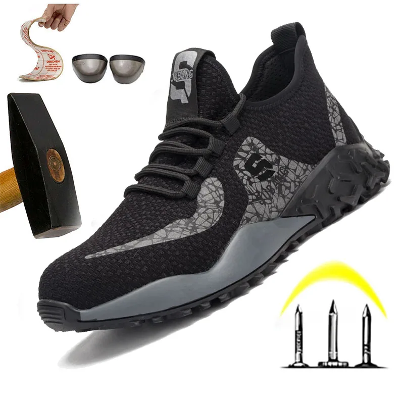 Men's Work Boots Steel Toe Cap Safety Footwear Tennis Puncture-Proof Ankle Shoes Lightweight Breathable Sneakers
Men's Work Boots Steel Toe Cap Safety Footwear Tennis Puncture-Proof Ankle Shoes Lightweight Breathable Sneakers