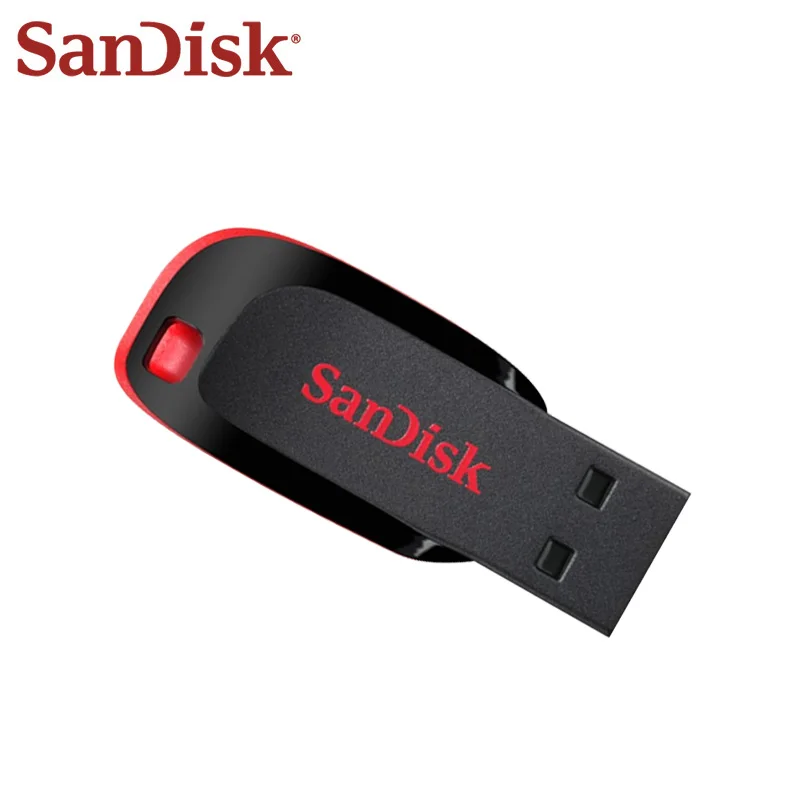 100% Оригинальный флеш накопитель SanDisk Cruzer Blade CZ50 USB 128 2 0 ГБ 64 32 16 ГБ|usb microcope|usbusb long |