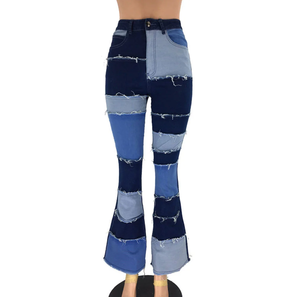 Bell Bottom Jeans Women Splice Patchwork Flare Jeans Stretch Ripped Color Block Jeans Vintage Denim Pants Ladies Trousers Women
Bell Bottom Jeans Women Splice Patchwork Flare Jeans Stretch Ripped Color Block Jeans Vintage Denim Pants Ladies Trousers Women