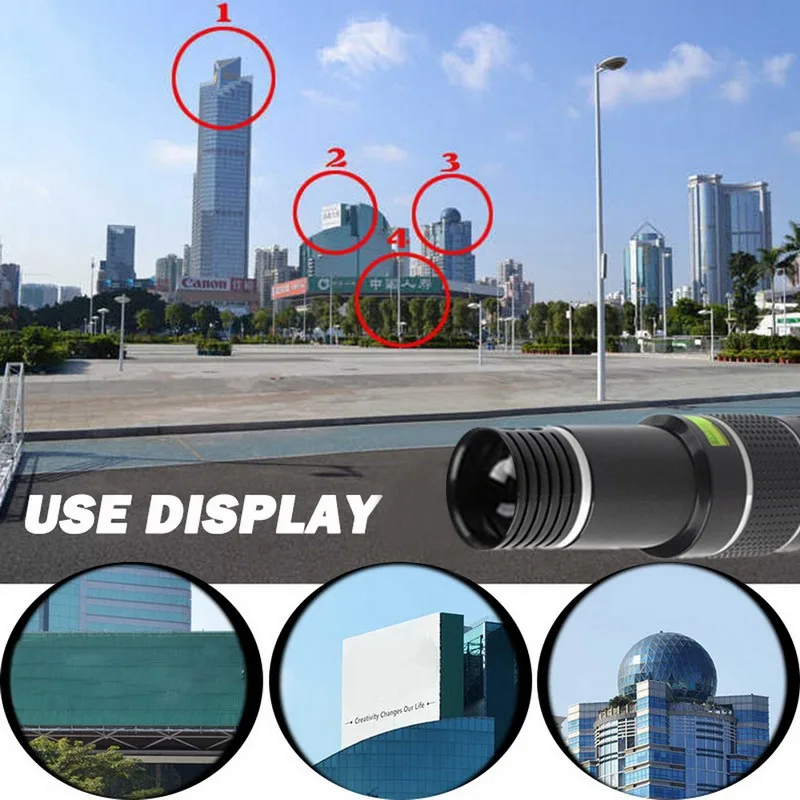 20X Zoom Telephoto Lens Compatible with phones Universal External Mobile Phone Universal External Camera Lens with Clip
20X Zoom Telephoto Lens Compatible with phones Universal External Mobile Phone Universal External Camera Lens with Clip