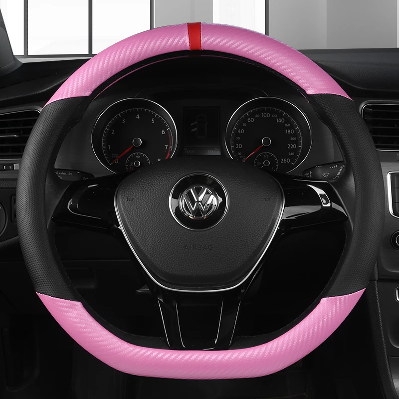 D Shape Leather Car Steering Wheel Cover Four Seasons Steering Wheel Hubs for VW GOLF 7 8 2015 POLO JATTA Interior Accessories
D Shape Leather Car Steering Wheel Cover Four Seasons Steering Wheel Hubs for VW GOLF 7 8 2015 POLO JATTA Interior Accessories