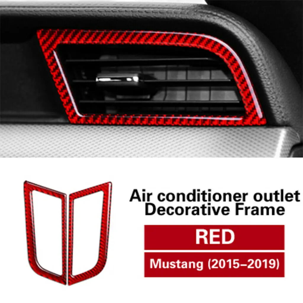 Carbon Fiber Car Interior Side AC Vent Frame Trim Cover For Ford Mustang 2015 Up
Carbon Fiber Car Interior Side AC Vent Frame Trim Cover For Ford Mustang 2015 Up