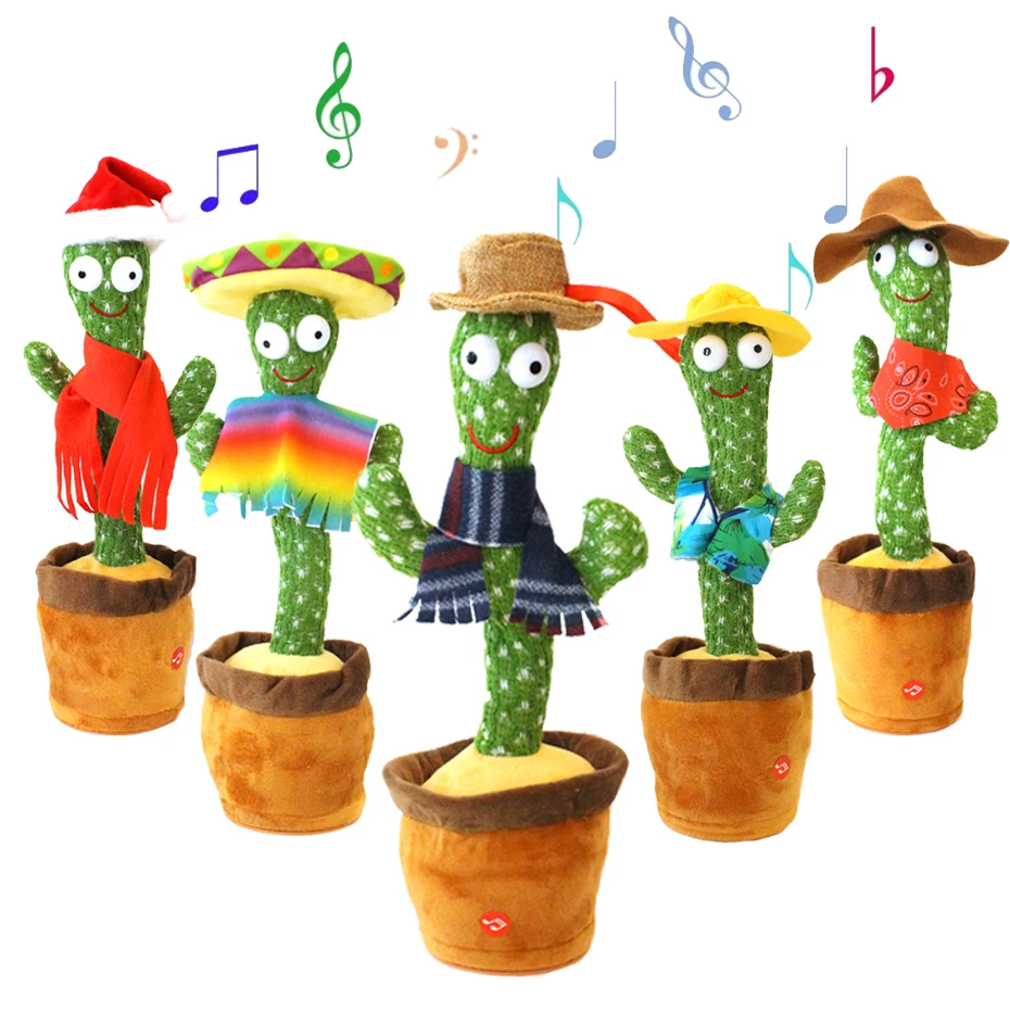 New Electronic Dancing Cactus Singing Dancing Decoration Gift for Kids Funny Early Education Toys Knitted Fabric Plush Toys
New Electronic Dancing Cactus Singing Dancing Decoration Gift for Kids Funny Early Education Toys Knitted Fabric Plush Toys