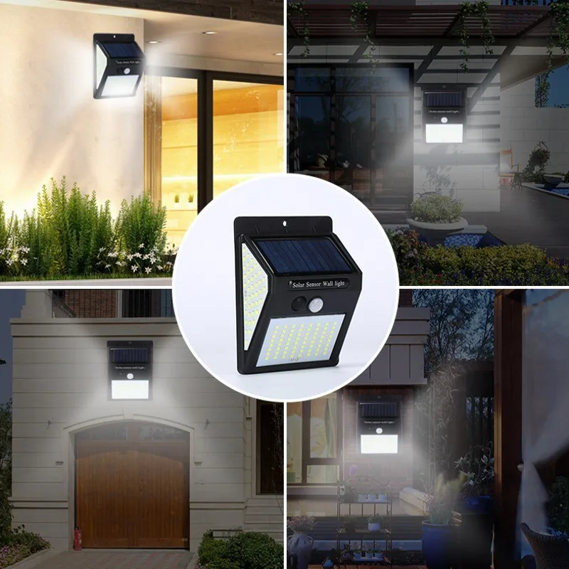 144 100 LED Solar Light Outdoor Solar Lamp PIR Motion Sensor Solar Powered Sunlight Street Light for Garden Decoration
144 100 LED Solar Light Outdoor Solar Lamp PIR Motion Sensor Solar Powered Sunlight Street Light for Garden Decoration
