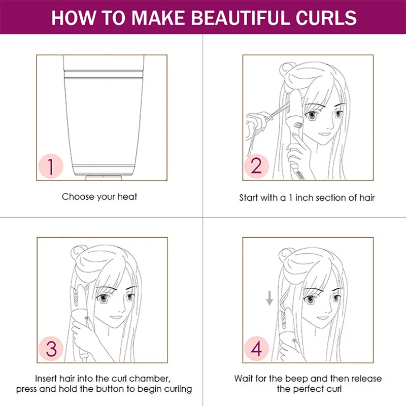 New Arrival LCD Full Automatic Hair Curler Curling Iron Air Curler Air Rotating Portable Air Spin N Wand Curl 1 Inch Hair Curler 
New Arrival LCD Full Automatic Hair Curler Curling Iron Air Curler Air Rotating Portable Air Spin N Wand Curl 1 Inch Hair Curler