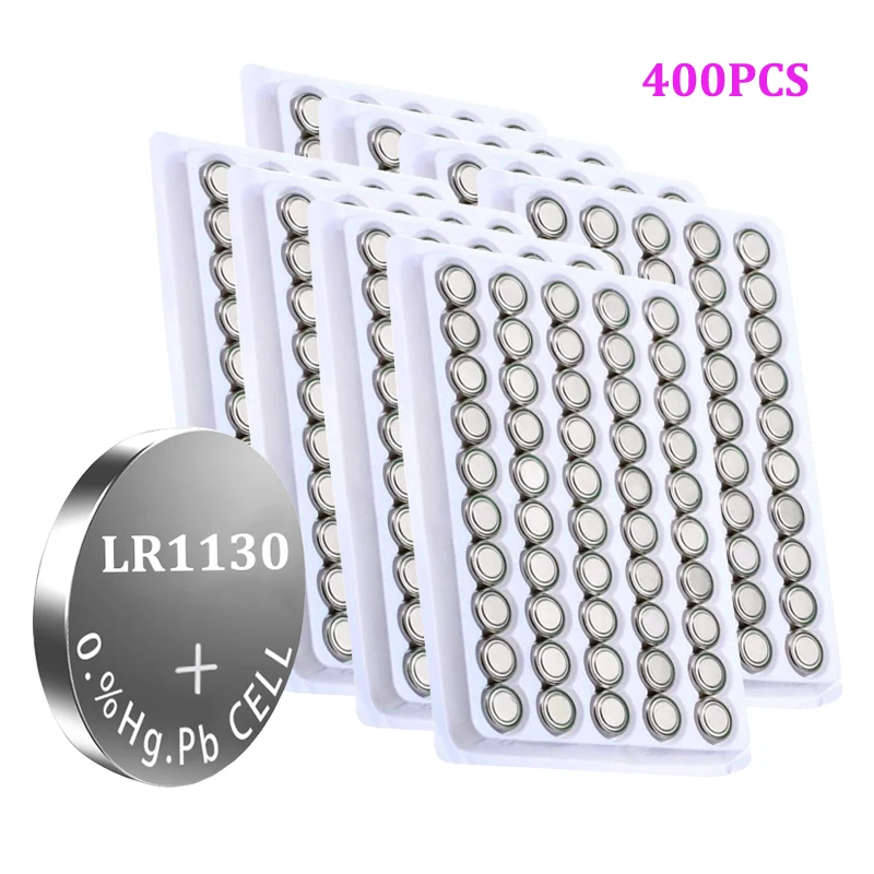 400 шт., батарейки AG10 LR1130, 1,5 в, щелочные батарейки LR 1130 AG10 389 LR54 SR54 SR1130W 189 LR1130
400 шт., батарейки AG10 LR1130, 1,5 в, щелочные батарейки LR 1130 AG10 389 LR54 SR54 SR1130W 189 LR1130