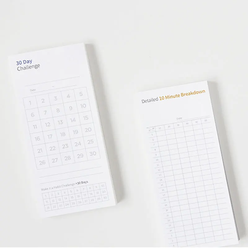 My 30 Days Challenge Cool Check List Theme Memo Pad 14.5*6.3cm 80 Sheets 
My 30 Days Challenge Cool Check List Theme Memo Pad 14.5*6.3cm 80 Sheets