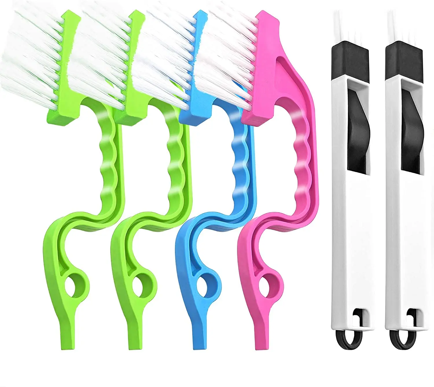 6-Piece hand-held slot cleaning tool, dust plate cleaning brush tool, shutter door and window rail kitchen cleaning brush kit
6-Piece hand-held slot cleaning tool, dust plate cleaning brush tool, shutter door and window rail kitchen cleaning brush kit