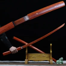 101cm Japan Katana Iaido Mahogany Training Props Wood Sword Bushido Training Cassia Siamea For Cosplay