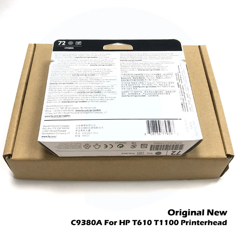 Origianl New C9380A For HP T610 T1100 T1120 T1200 T620 T770 T790 T795 T1300 T2300 Printerhead Printhead Print head
Origianl New C9380A For HP T610 T1100 T1120 T1200 T620 T770 T790 T795 T1300 T2300 Printerhead Printhead Print head