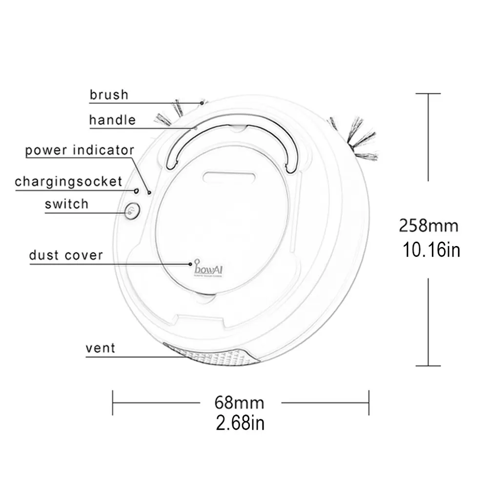 Multifunctional Smart Sweeping Robot Charging Lazy Vacuum Cleaner Small Household Cleaner Sweeping Machine
Multifunctional Smart Sweeping Robot Charging Lazy Vacuum Cleaner Small Household Cleaner Sweeping Machine