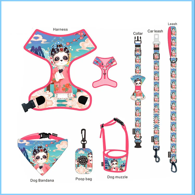 Puppy Cat Pet Dog Harness Leash Accessories Dog Supplies Strap Soft Walk Vest Collar for Small Medium Dog Chinese Style Panda
Puppy Cat Pet Dog Harness Leash Accessories Dog Supplies Strap Soft Walk Vest Collar for Small Medium Dog Chinese Style Panda