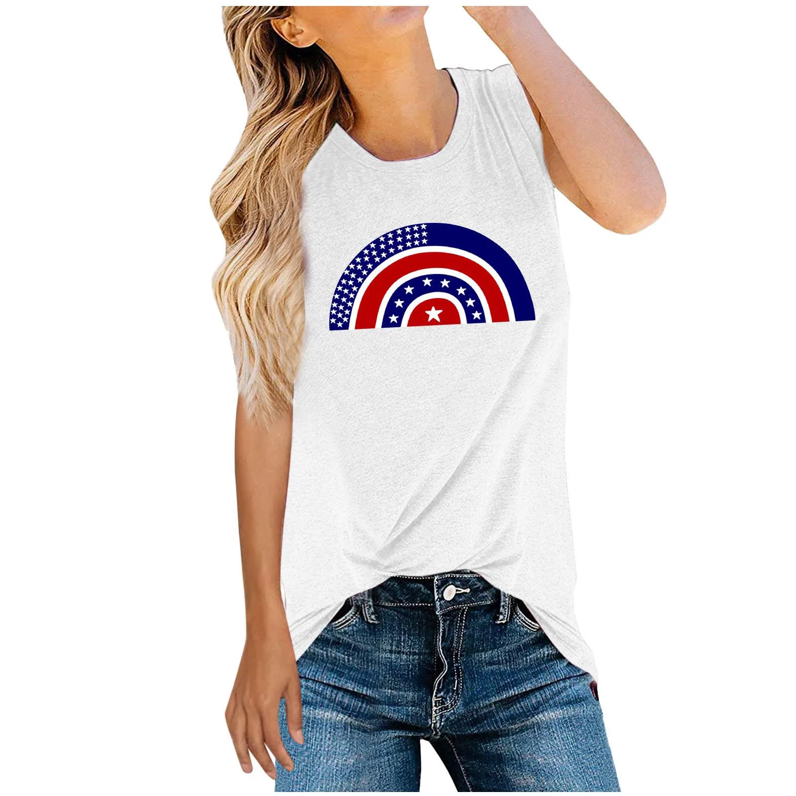 Women's Tank Top Independence Day RegularBasic Top Blouse
Women's Tank Top Independence Day RegularBasic Top Blouse