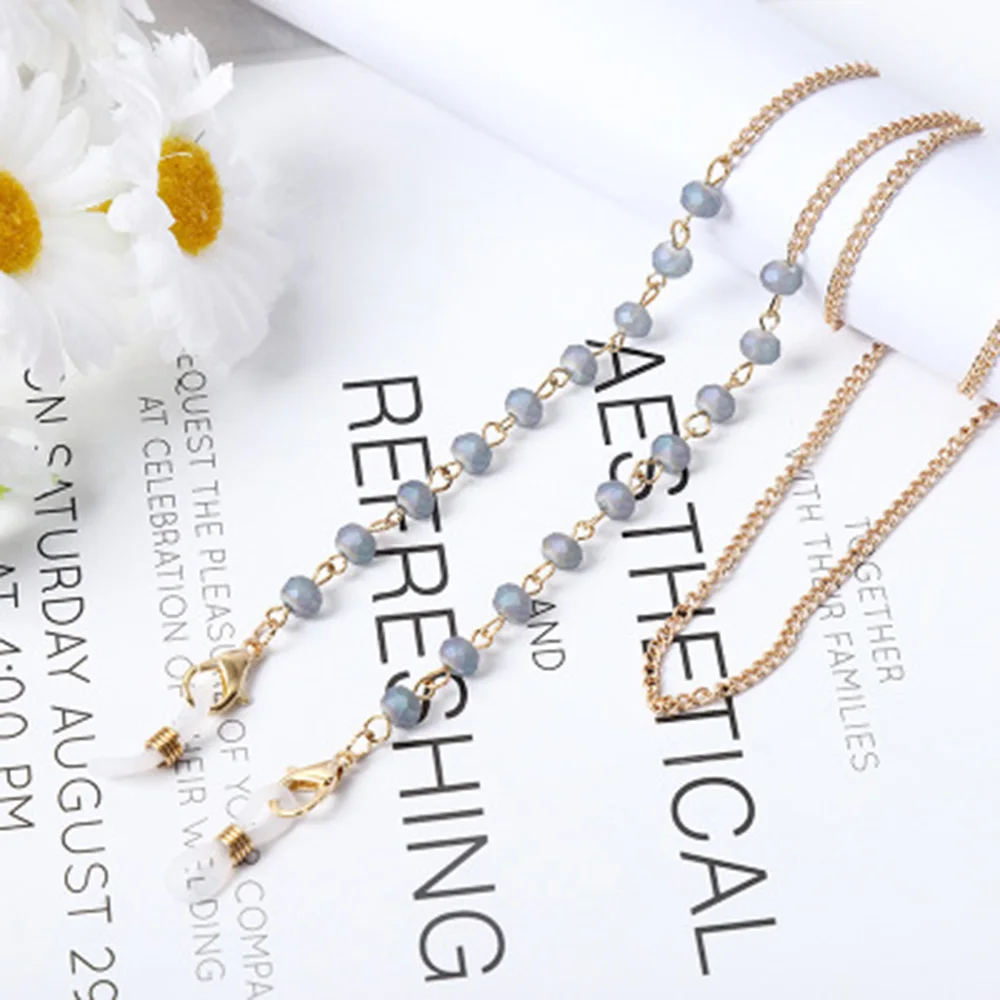 Crystal Colored Beaded Glasses Chains For Women Face Mask Lanyard Anti Slip Reading Eyeglass Sunglasses Strap Cord
Crystal Colored Beaded Glasses Chains For Women Face Mask Lanyard Anti Slip Reading Eyeglass Sunglasses Strap Cord